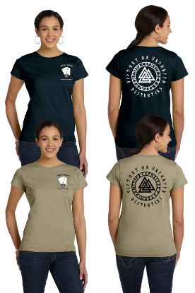 Delta Company Triple Deuce Store - triple deuce victory or valhalla womens cotton t shirt